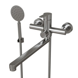 Смеситель для ванны и раковины 35k MIXLINE MLSS32-02 "Stainless" НЕРЖ - MLSS32-02