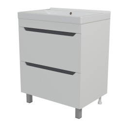 Тумба д/ванной &amp;quot;Лайн-70&amp;quot; 2 ящика под раковину Марго-70 (MIXLINE) (ПВХ) - 555471 