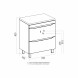 Тумба д/ванной &amp;quot;Лайн-70&amp;quot; 2 ящика под раковину Марго-70 (MIXLINE) (ПВХ) - 555471 