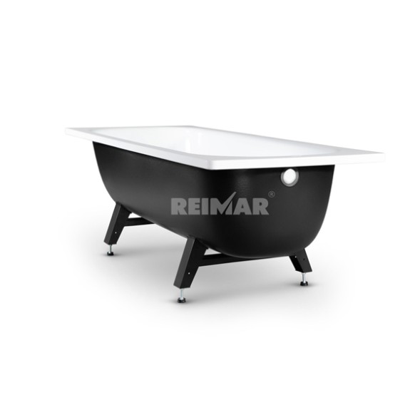 Ванна стальная 1,5*0,7*0,4 (ВИЗ) Reimar полимерная &amp;quot;Белая Орхидея&amp;quot; цв.белый (ОР-01205) - R-54901/R56901 