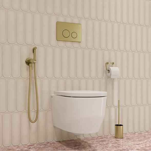 Смеситель с гигиенической лейкой  25к IDDIS 005MGR0i08 встраиваемый ЗОЛОТО матовый - 005MGR0i08 