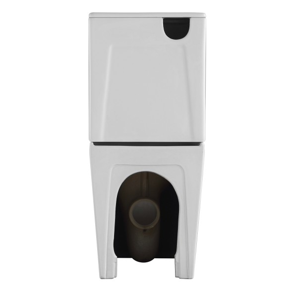 Унитаз-компакт Azario Terra 610х365х835 напольный, безободковый, система смыва &amp;quot;Скрытое торнадо&amp;quot;, в комплекте с быстросъемным сиденьем микролифт (AZ-6003-A)