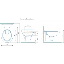Унитаз подвесной &amp;quot;Элеганс&amp;quot; сиденье полип.микролифт белый (Rosa) - 4620008199115 