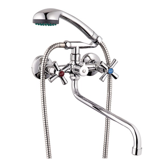 Смеситель для ванны и раковины 1/2 кер Glauf QMT7-A722 картриджн перекл - QMT7-A722 