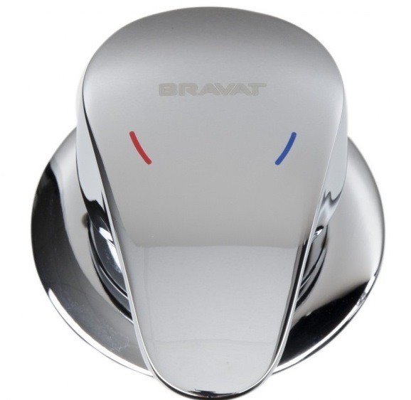 Смеситель на борт ванны Bravat Cobra на 3 отверстия, керамический картридж, хром (F5140197CP-1-RUS)