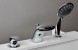 Смеситель на борт ванны Bravat Cobra на 3 отверстия, керамический картридж, хром (F5140197CP-1-RUS)