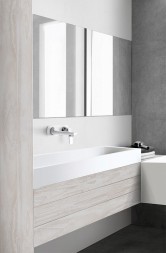 Смеситель для раковины KLUDI BALANCE внешняя монтажная часть, излив 185 мм, белый (522469175)