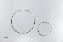 Инсталляция Alcadrain AM101/1120-4:1 RU для унитаза с клавишей смыва M671 хром глянец (AM101/1120-4:1 RU M671-0001)