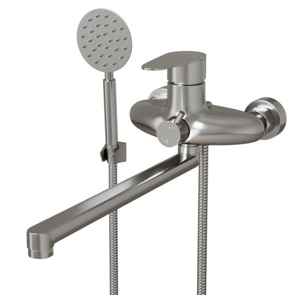 Смеситель для ванны и раковины 35k MIXLINE MLSS36-02 &amp;quot;Steel Kit&amp;quot; НЕРЖ - MLSS36-02 