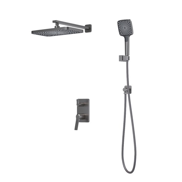 Душевая система 35к IDDIS PARGM02i67 &amp;quot;Parker&amp;quot; лейка &amp;quot;Тропический душ&amp;quot; встраиваемая ГРАФИТ матовый - PARGM02i67 