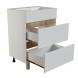 Тумба д/ванной &amp;quot;БРИКС-50&amp;quot; 2 ящика белый/дуб вотан под рак.&amp;quot;Breeze 50&amp;quot; мебельный (Sanita Luxe) (ПВХ) - 556808 