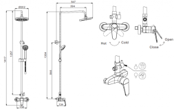 Душевая система Bravat Eco Хром (F9111147C-A-RUS)