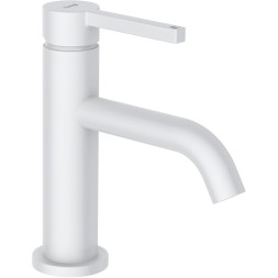 Смеситель для раковины Kludi Nova Fonte Pura с донным клапаном, керамический картридж, белый матовый (202665315)