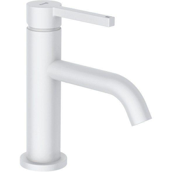 Смеситель для раковины Kludi Nova Fonte Pura с донным клапаном, керамический картридж, белый матовый (202665315)