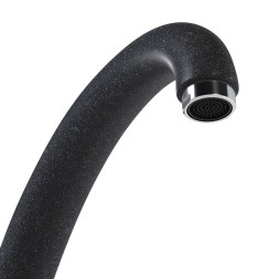 Смеситель для кухни 35к MIXLINE ML-GS02 (343) антрацит высок. излив - 00-00006404