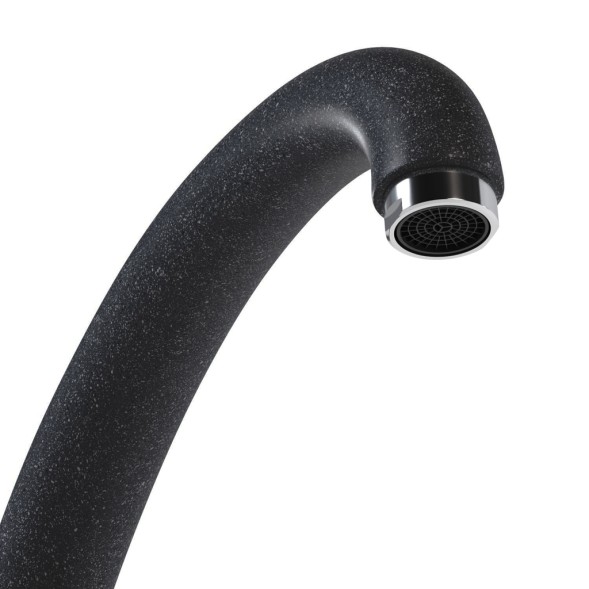 Смеситель для кухни 35к MIXLINE ML-GS02 (343) антрацит высок. излив - 00-00006404 