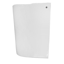 Раковина с полупьедесталом Creo Ceramique RENNES 600х455х500 керамика, белый глянцевый (RE3000+RE3050)