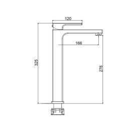 Смеситель для раковины 35к G1017-2 GAPPO литой, высокий, БЕЛЫЙ-ХРОМ - G1017-2 