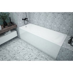 Ванна акриловая  1,6*0,7 "Strict"  (каркас+экран) (Метакам) -