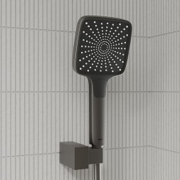 Душевая система 35к IDDIS PARGM03i68 "Parker" лейка "Тропический душ" встраиваемая ГРАФИТ матовый - PARGM03i68