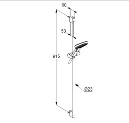Душевой гарнитур Kludi Dive Х 1S хром ( 6991005-00)
