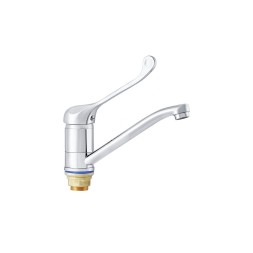 Смеситель для раковины 40к ПРОФСАН ПСМ-215-055 "МЕДИК" длин. пов излив, б/подв мед. ХРОМ - PSM-215-055