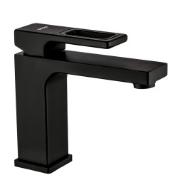 Смеситель для раковины 35к G1017-6 GAPPO литой, п/гайку, ЧЕРНЫЙ - G1017-6 