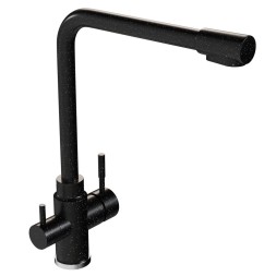 Смеситель для кухни 35к MIXLINE ML-GS13 (308) черный с вых. для питьевого фильтра - ML-GS13 (308) 
