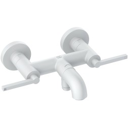 Смеситель для ванны Kludi Nova Fonte Puristic керамеческие кран-буксы, белый матовый (205405315)