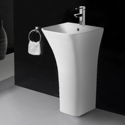 Раковина напольная AZARIO FRETTA SQUARE 450х435х835 отдельностоящая, прямоугольная (AZ-315)