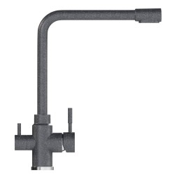 Смеситель для кухни 35к MIXLINE ML-GS13 (309) темно-серый с вых. для питьевого фильтра - ML-GS13 (309) 