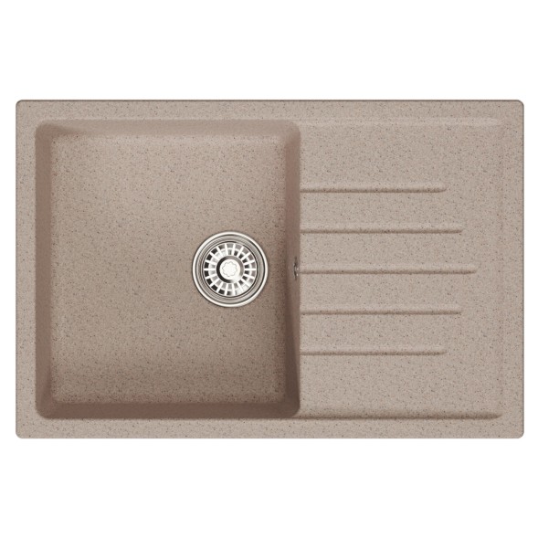 Мойка ML-GM19 КОМФОРТ с крылом, песочная (302), 750*500*200мм - 00-00009397 