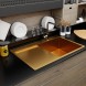 Мойка настол.монтаж 78х50 (3,0) прав. вып 3 1/2  MIXLINE PRO 20см с сифоном (золото) - 552919 