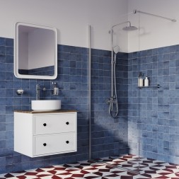 Душевая система 35к IDDIS AIGSB3Fi06 "Aiger" лейка "Тропический душ" ХРОМ - AIGSB3Fi06