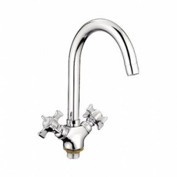 Смеситель для кухни 1/2 кер L4311-2 Ledeme высокий излив, силумин - L4311-2 