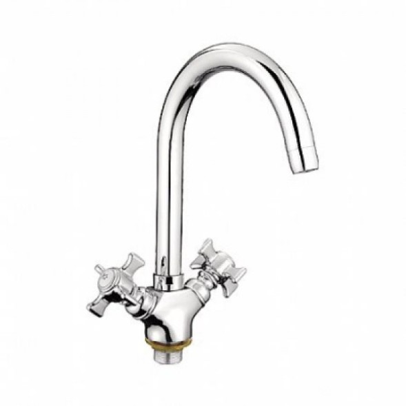 Смеситель для кухни 1/2 кер L4311-2 Ledeme высокий излив, силумин - L4311-2 