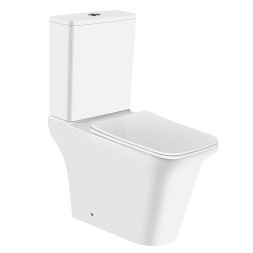 Унитаз-компакт Azario AVERO 660x360х820 напольный, безободковый с бачком и сиденьем микролифт (AZ-3121)