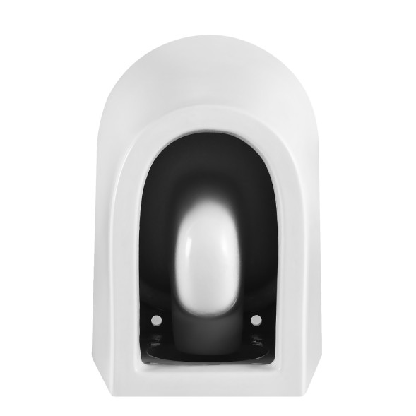 Унитаз подвесной Azario UNO 365х485x365 , безободковый, в комплекте с быстросъемным сиденьем микролифт (AZ-2380)