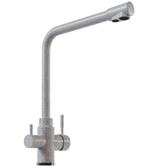 Смеситель для кухни 35к MIXLINE ML-GS13 (310) серый с вых. для питьевого фильтра - ML-GS13 (310) 