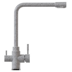 Смеситель для кухни 35к MIXLINE ML-GS13 (310) серый с вых. для питьевого фильтра - ML-GS13 (310) 