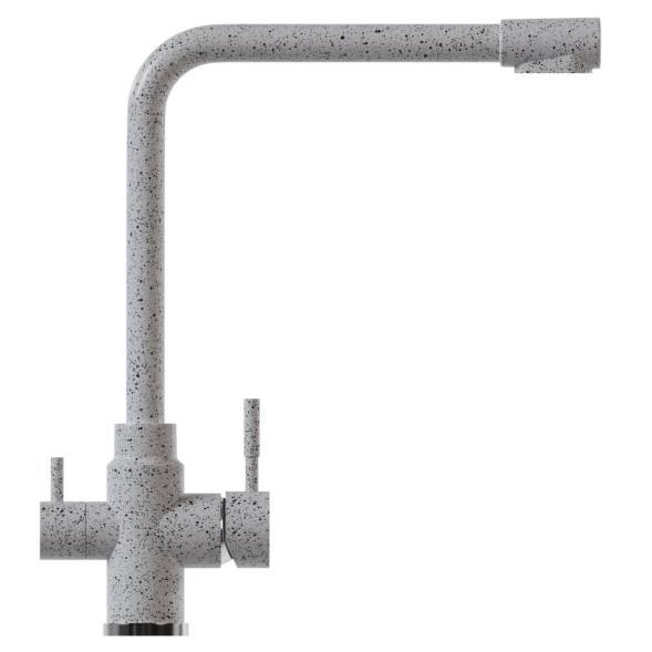 Смеситель для кухни 35к MIXLINE ML-GS13 (310) серый с вых. для питьевого фильтра - ML-GS13 (310) 