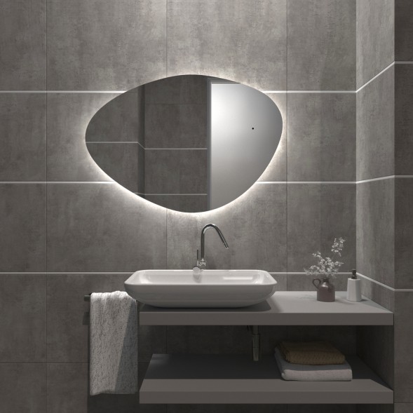 Зеркало MIXLINE &amp;quot;Грейс-ТХ&amp;quot; 700*1000 (ШВ) бесконтактный сенсор,светодиод. подсветка,универсал - MLZ.Greys.7-10.1.4 