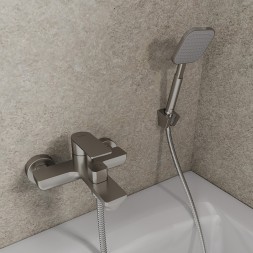 Смеситель для ванны 35к Milardo MAZBN00M02 &amp;quot;Maze&amp;quot; нерж. сталь, САТИН - MAZBN00M02 