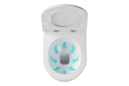 Унитаз подвесной Ravak Uni Chrome Rim, без сиденья, белый (X01516)