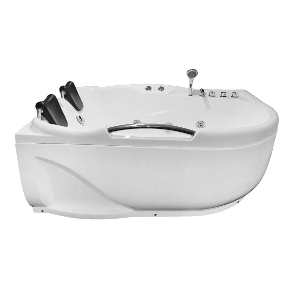 Ванна акриловая Loranto 1200х1700х650 с гидромассажем, левосторонняя, для двух персон (CS-806NL)