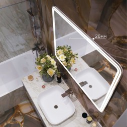 Зеркало MIXLINE &amp;quot;Адриана&amp;quot; 1000*800 (ШВ) сенсорный выключатель, светодиодная подсветка - MLZ.Ad.10-8.1.2 