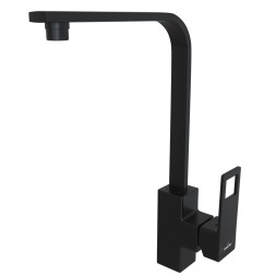 Смеситель для кухни 35k MIXLINE ML34-032 &amp;quot;Solo Black&amp;quot; высокий излив, боковая ручка ЧЕРНЫЙ - ML34-032 