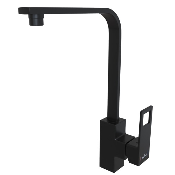 Смеситель для кухни 35k MIXLINE ML34-032 &amp;quot;Solo Black&amp;quot; высокий излив, боковая ручка ЧЕРНЫЙ - ML34-032 