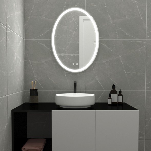 Зеркало MIXLINE &amp;quot;Италия - VOICE&amp;quot; 570*770 (ШВ) сенсорный выключатель, управление голосом., подогрев - MLZ.Ital.5-7.1.2.3.7 