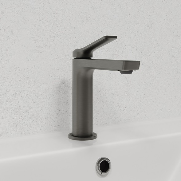 Смеситель для раковины 25к IDDIS PARGM00i01 &amp;quot;Parker&amp;quot; литой, п/шпильку, ГРАФИТ матовый - PARGM00i01 